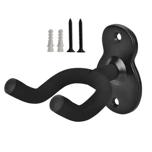 Metal Guitar Hanger Hook Wall Mount Non-slip Holder Stand for