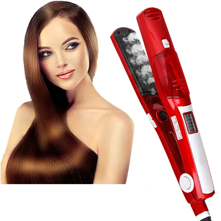 Steam Flat Iron Hair Straightener Professional Hair Curler