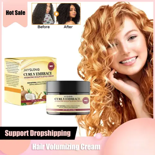 Hair Volumizing Cream Curly Hair Elastin Enhancer Hairstyle