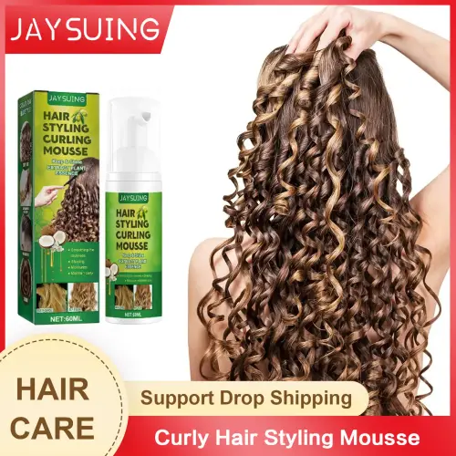 Hair Styling Mousse Curly Boost Cream Prevent Dryness Repair