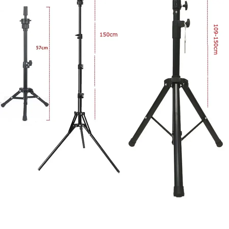 150cm High Tripod Canvas Head Stand Training Mannequin Stand
