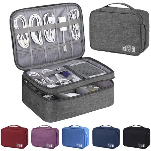 Travel Cable Storage Bag Portable Waterproof Digital