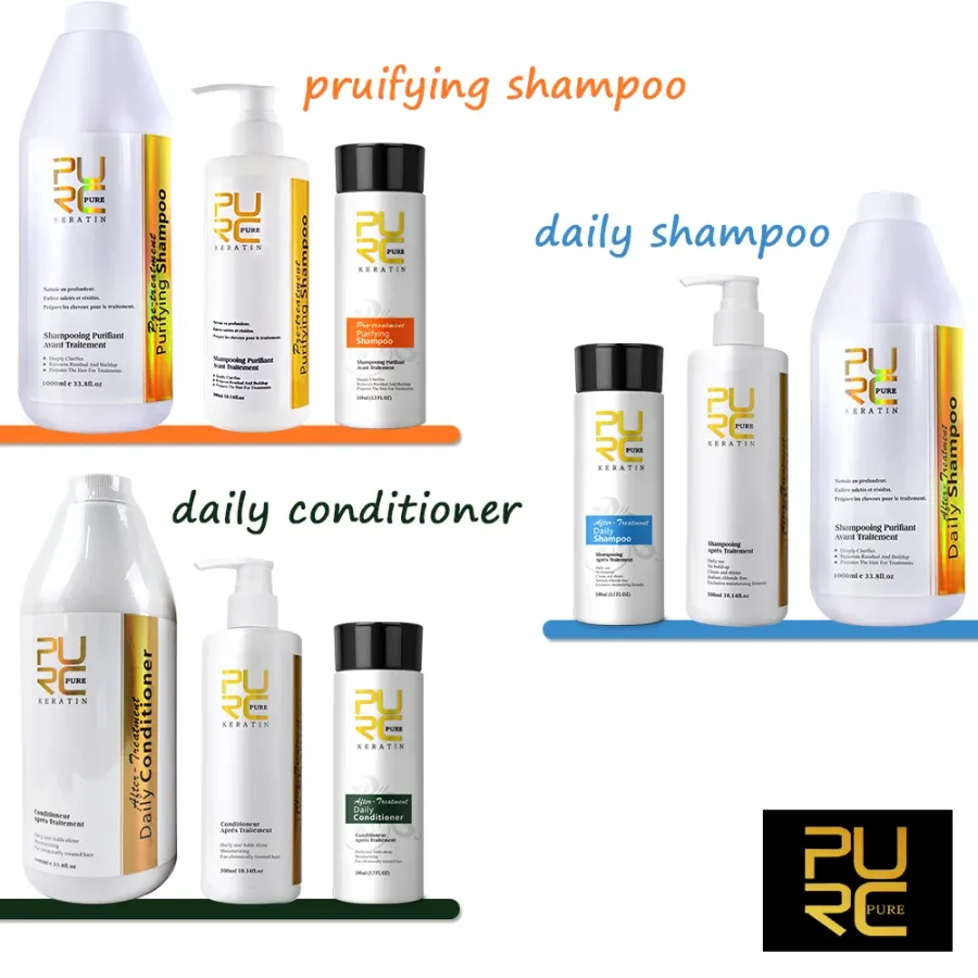 PURC Hair Purifying Shampoo Conditioner Keratin Hair
