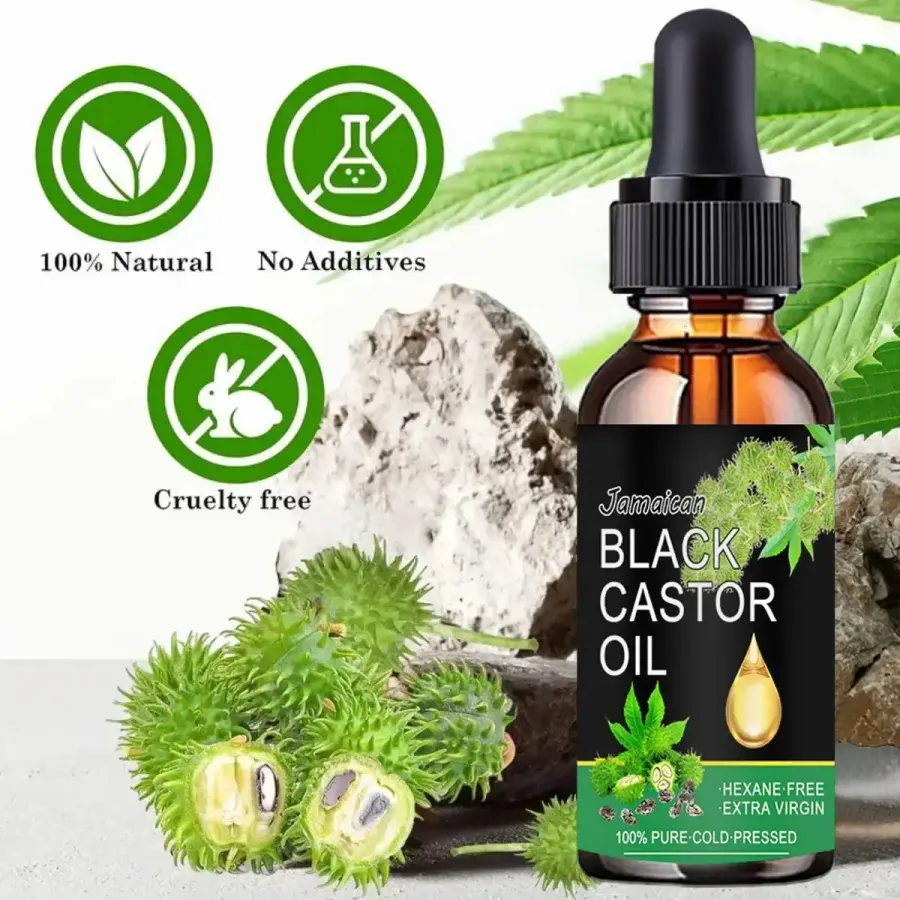 Black Castor Oil Healthy Organic Castor Oil Improves Hair
