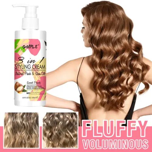 3 In 1 Curl Elasticity Styling Cream Leave-In Conditioner