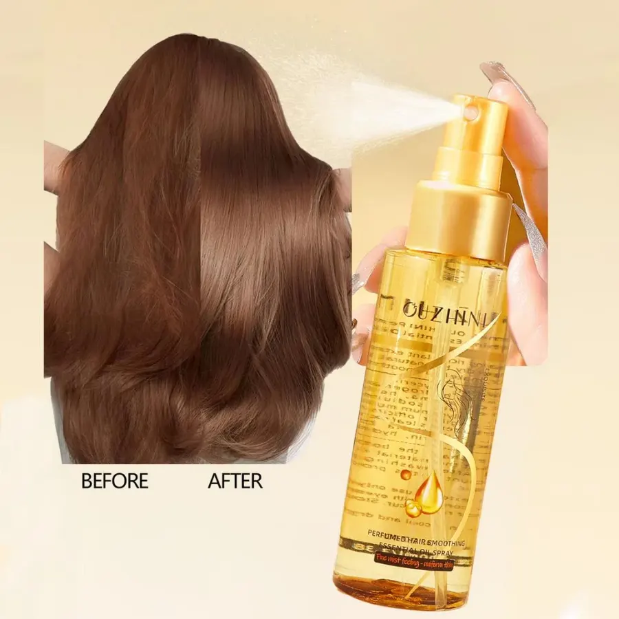 Deep nourishing hair care essential oil spray can increase