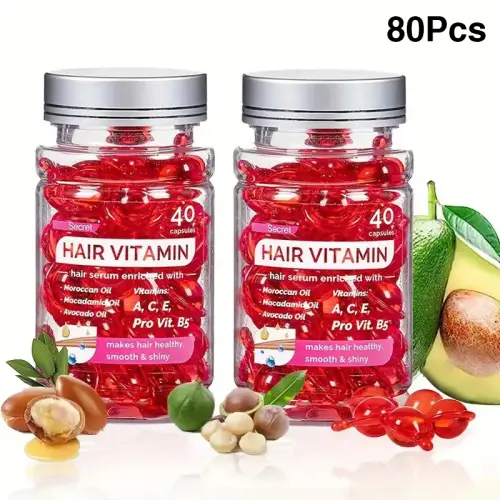 "80PCS/40PCS Avocado & Argan Oil Hair Serum