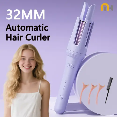Hair Curling Iron 32mm Curler Wand Professional Curly Tongs