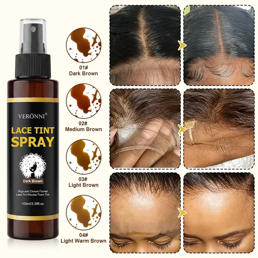 Lace Tint Spray For Wigs, Natural Root Touch Up Hair Spray