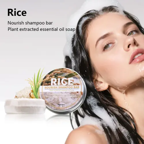 Rice Water Shampoo Bar, Rice Milk Essence Hair Care Soap
