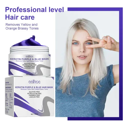 Get Gorgeous Hairs with Keratin Purple Hair Mask - Repair and