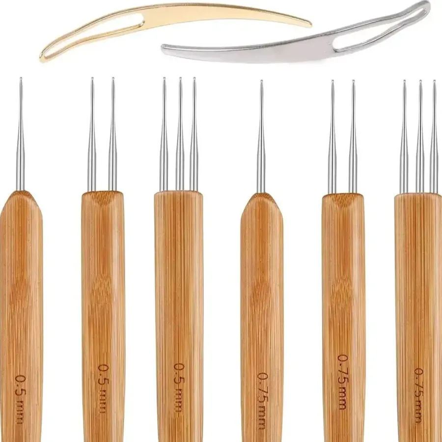 8 Pcs Dreadlock Crochet Hook Tool, Braid Hair Dreadlocks