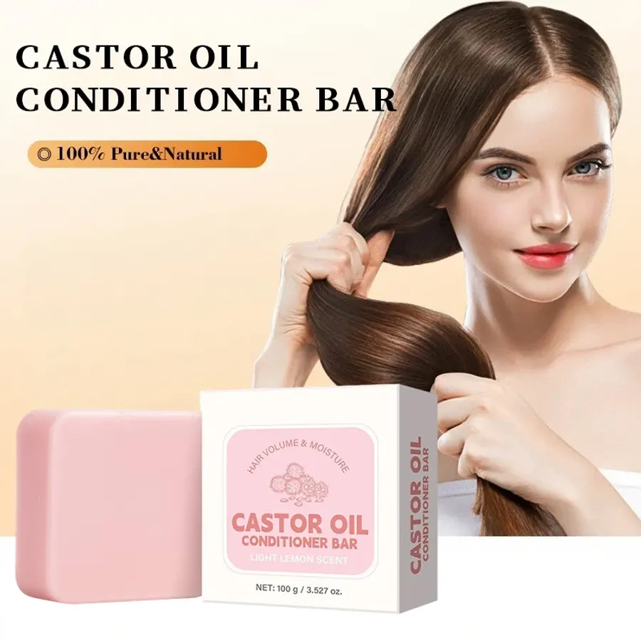 Castor Oil Conditioner Soap Bar, Moisturizing Nourishing