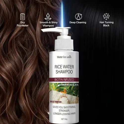 Rice Water Shampoo with Biotin & Keratin - Smoothing &