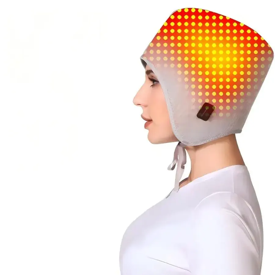 Red Light Heat Cap Electric Heated Cap Wellness Cap 660nm Red