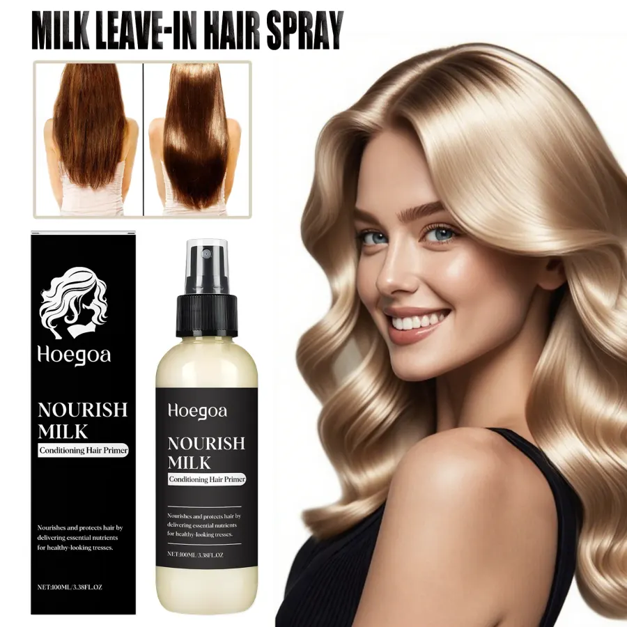 Milk Leave In Hair Spray With Oat Extract Olive Oil For