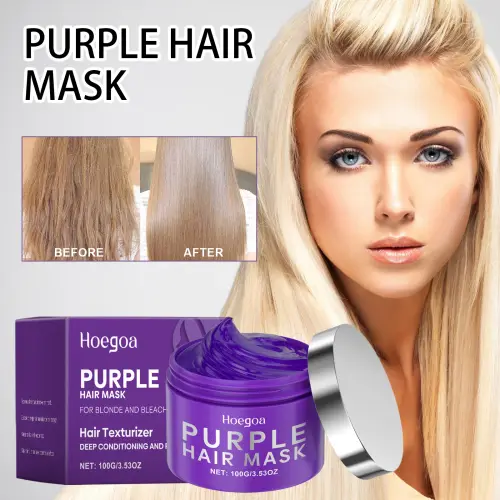 Purple Keratin Hair Mask Protein Repair Treatment For Blonde