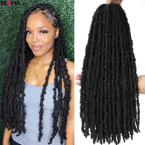 Boho Butterfly Locs Crochet Hair 12"14"18"24" Distressed Soft
