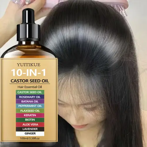 10-in-1 Castor Hair Essential Oil 100ml - Nourishing Scalp
