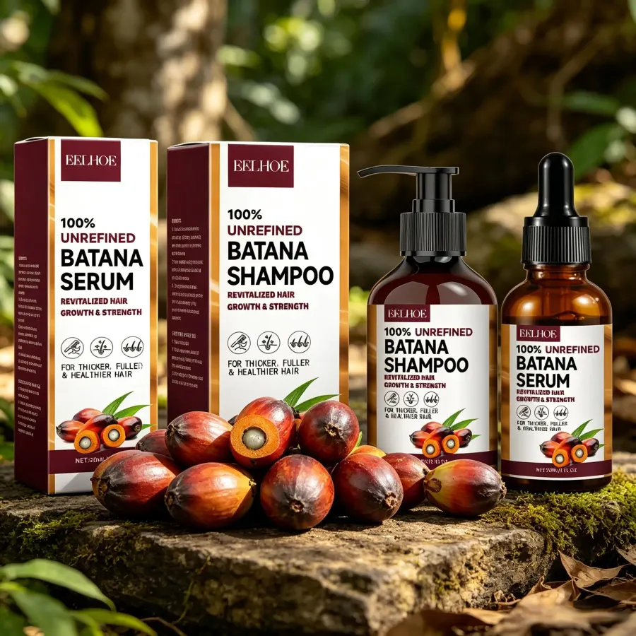 Batana Oil Shampoo Deep Cleaning Moisturizing Smooth Anti