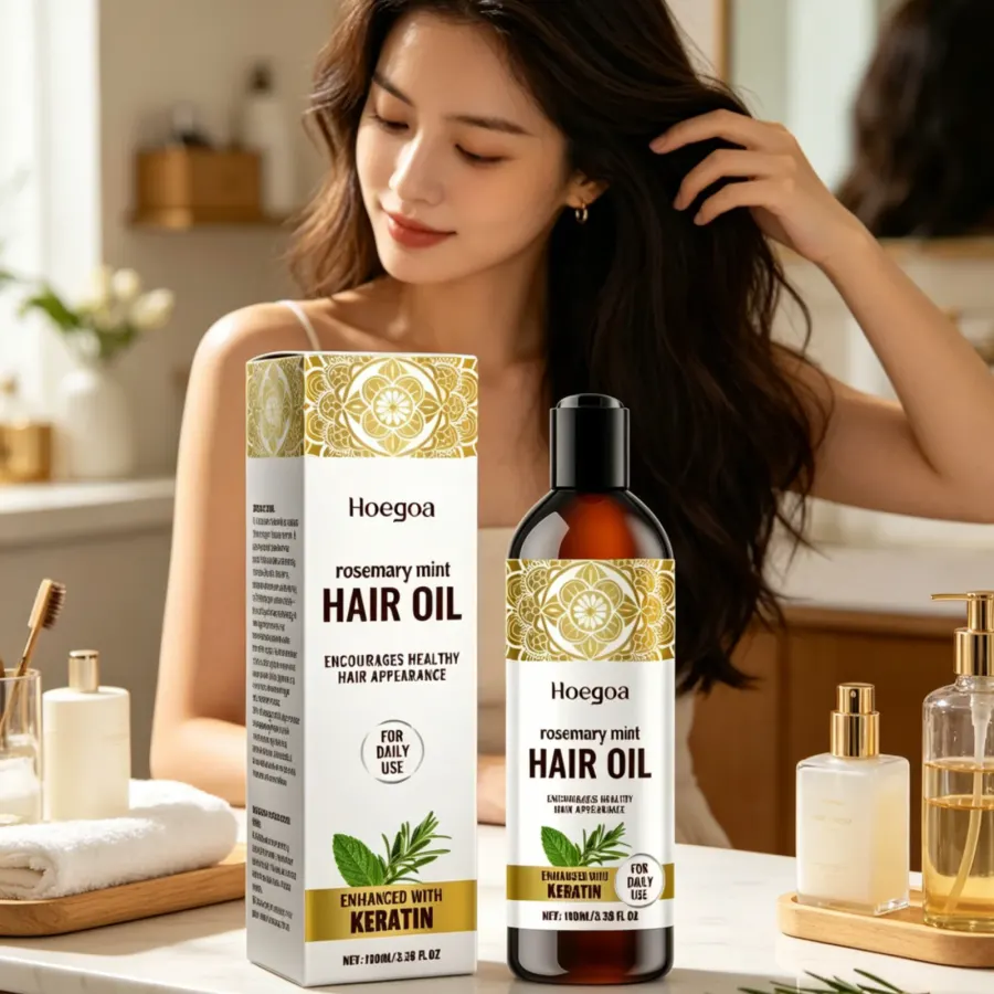Hoegoa Rosemary Mint Hair Oil Reduce Split Ends Reduce