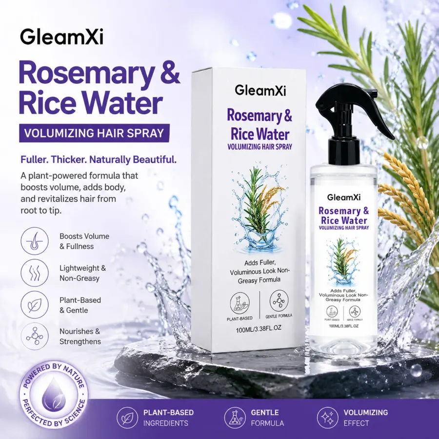 Rice Water Hair Volumizing Spray Rosemary Extract Fuller Look