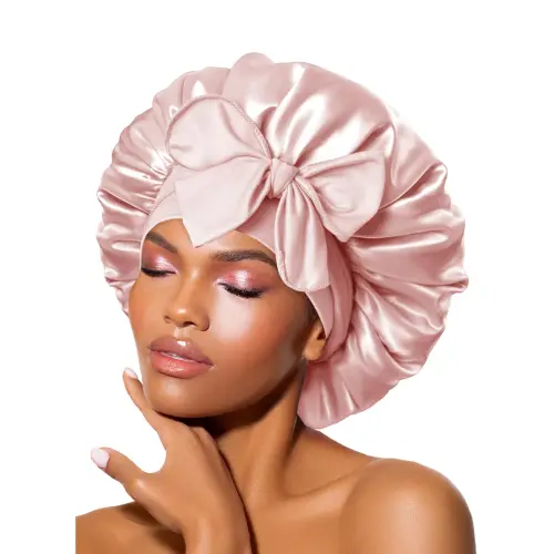 Silk Bonnet for Sleeping, Double Layer Silk Sleep Cap for Men