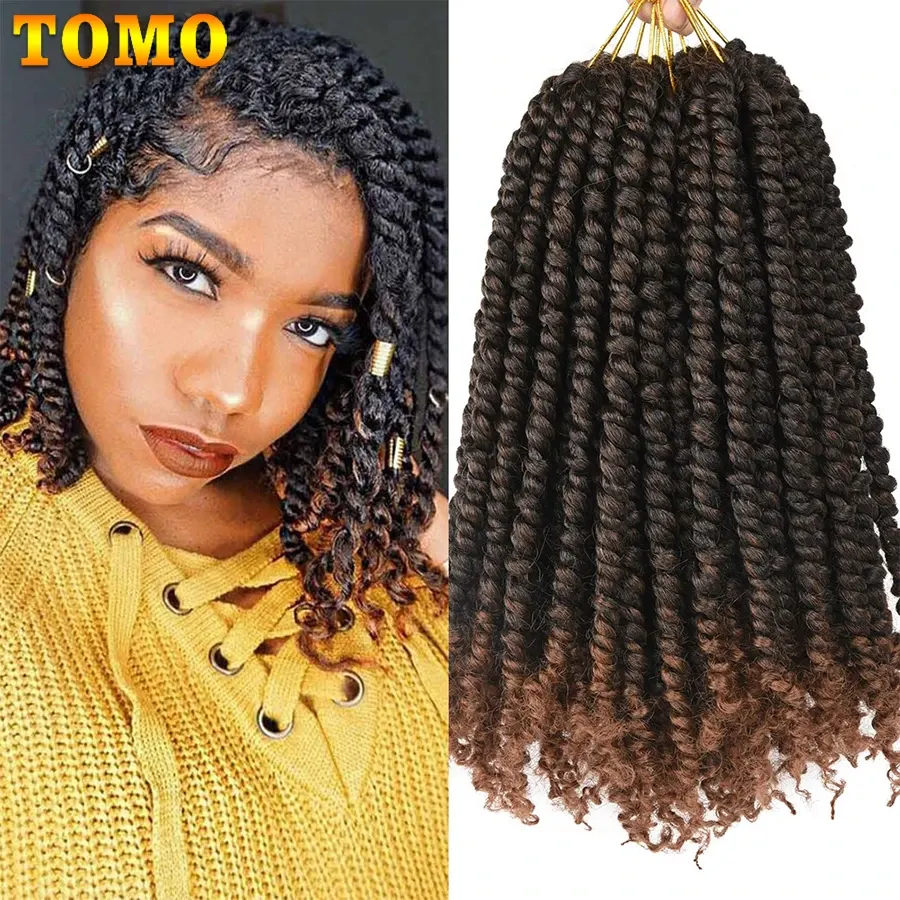 TOMO Passion Twist Crochet Hair Synthetic 12Roots Spring