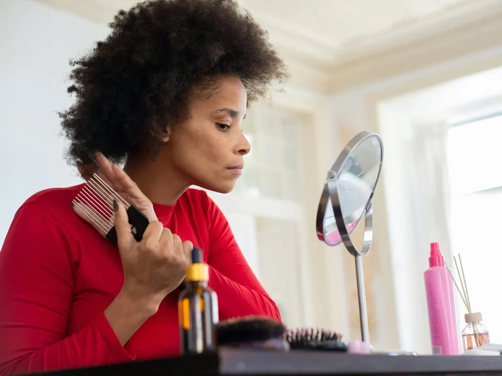 Wash-day routine on natural hair